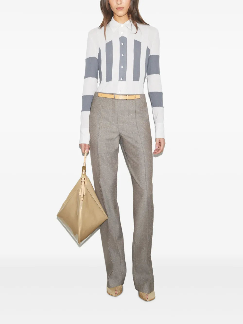 High-Waisted Tailored Trousers
