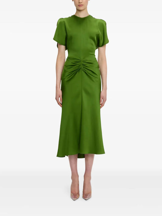 Gathered-Waist Dress
