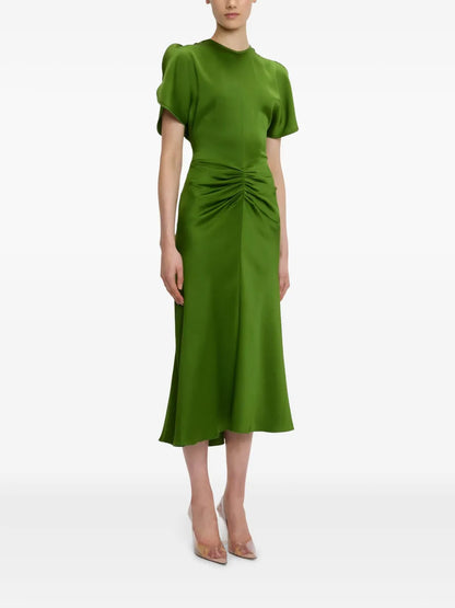 Gathered-Waist Dress