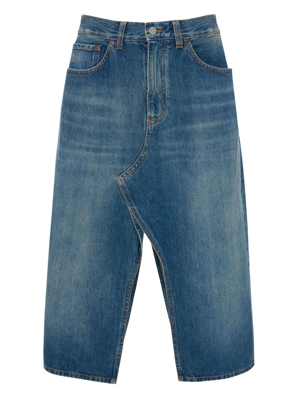 Kick Denim Midi Skirt