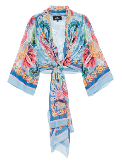 Paisley-Print Jacket