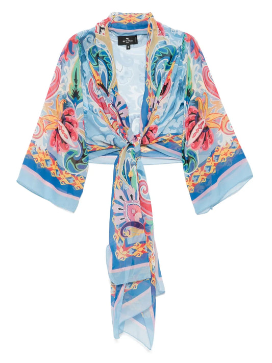 Paisley-Print Jacket