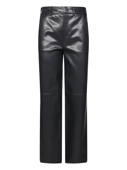 Faux-Leather Trousers