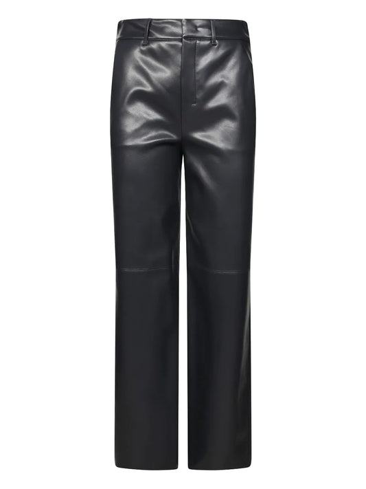 Faux-Leather Trousers