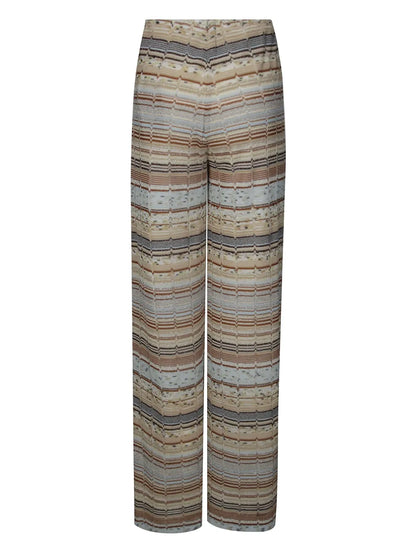 Metallic-Threading Trousers