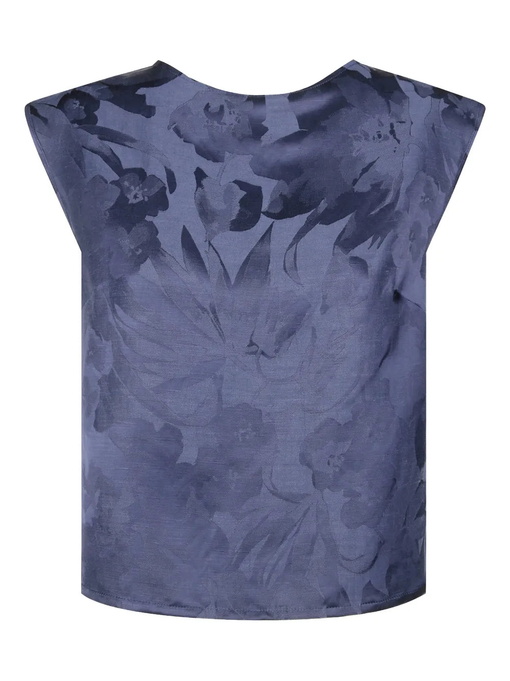 Patterned-Jacquard Blouse