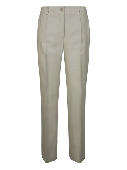 Pleated Straight Trousers