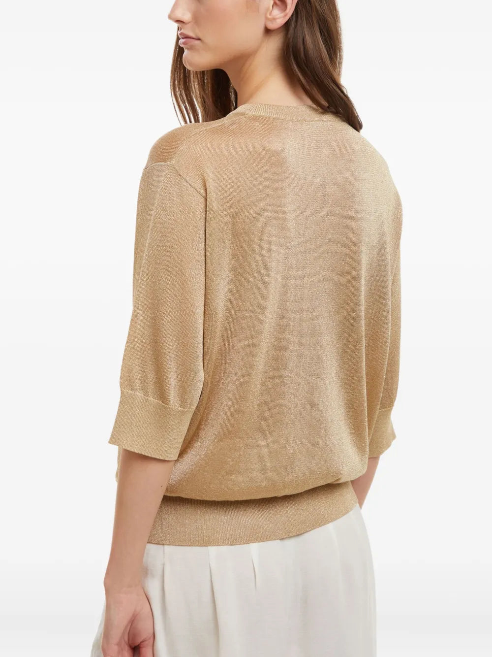 Metallic-Threading T-Shirt