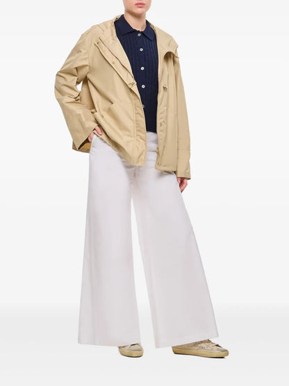 Cotton Wide-Leg Trousers