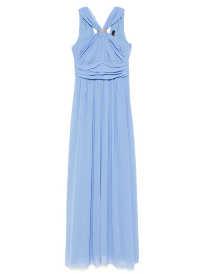 Gathered-Detail Gown