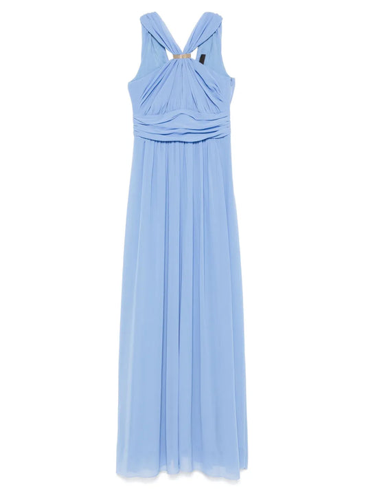 Gathered-Detail Gown