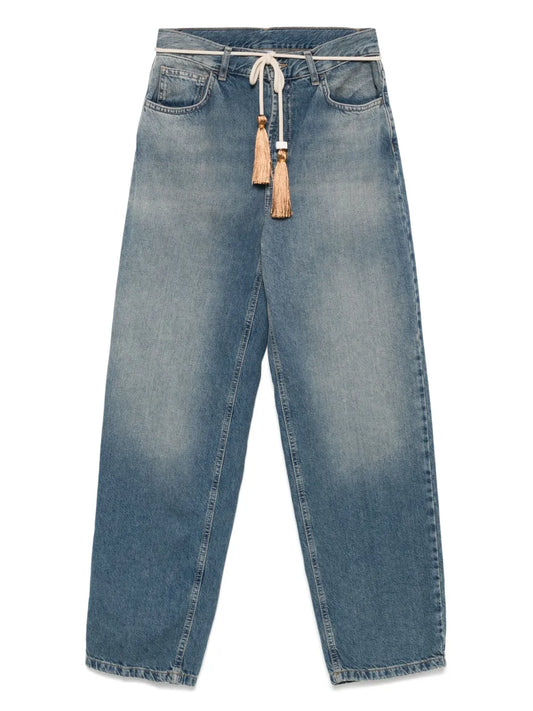 Tassel-Detail Jeans