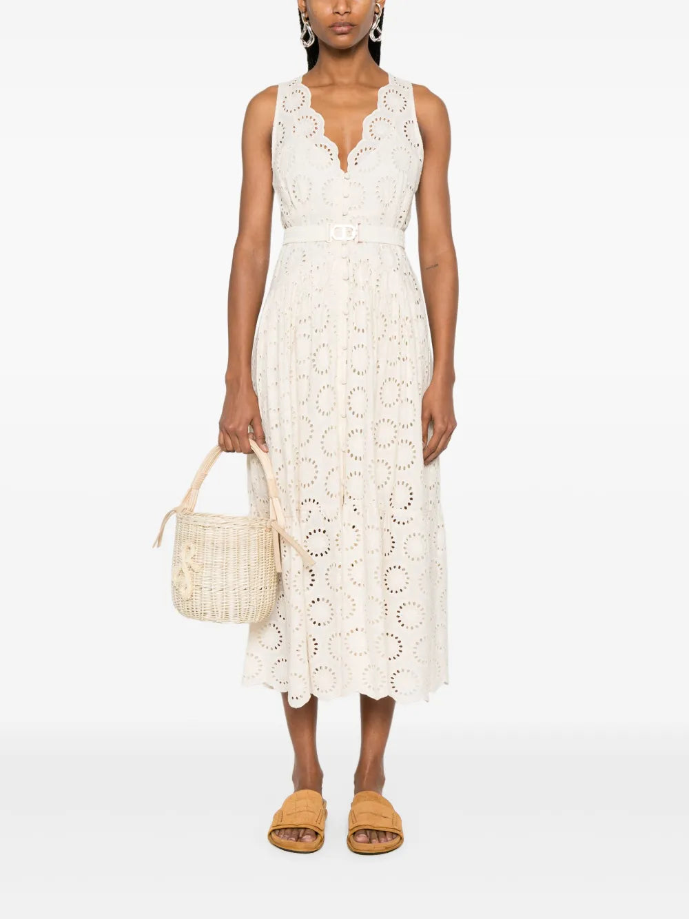 Broderie-Anglaise Maxi Dress