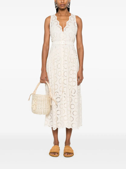 Broderie-Anglaise Maxi Dress