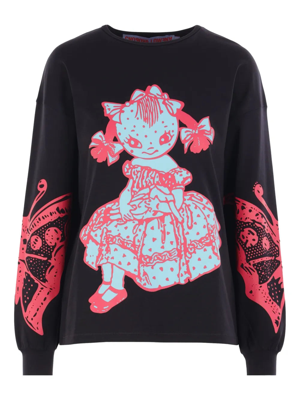Dotty Graphic-Print Long-Sleeve Top