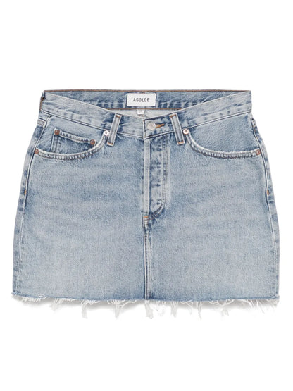 V-Waist Mini Skirt