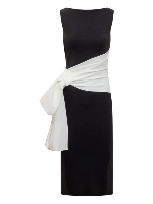 Tie-Fastening Midi Dress