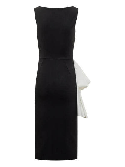 Tie-Fastening Midi Dress