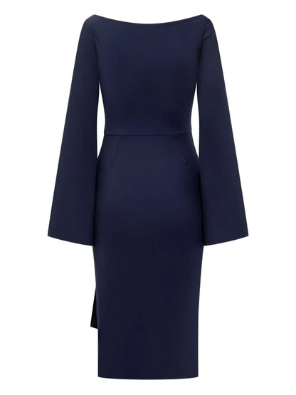 Draped Midi Dress