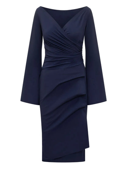 Draped Midi Dress