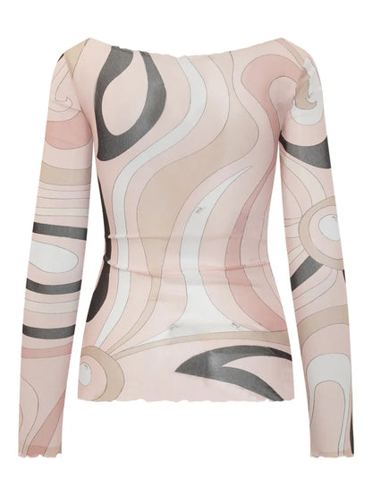 Marmo-Print Top