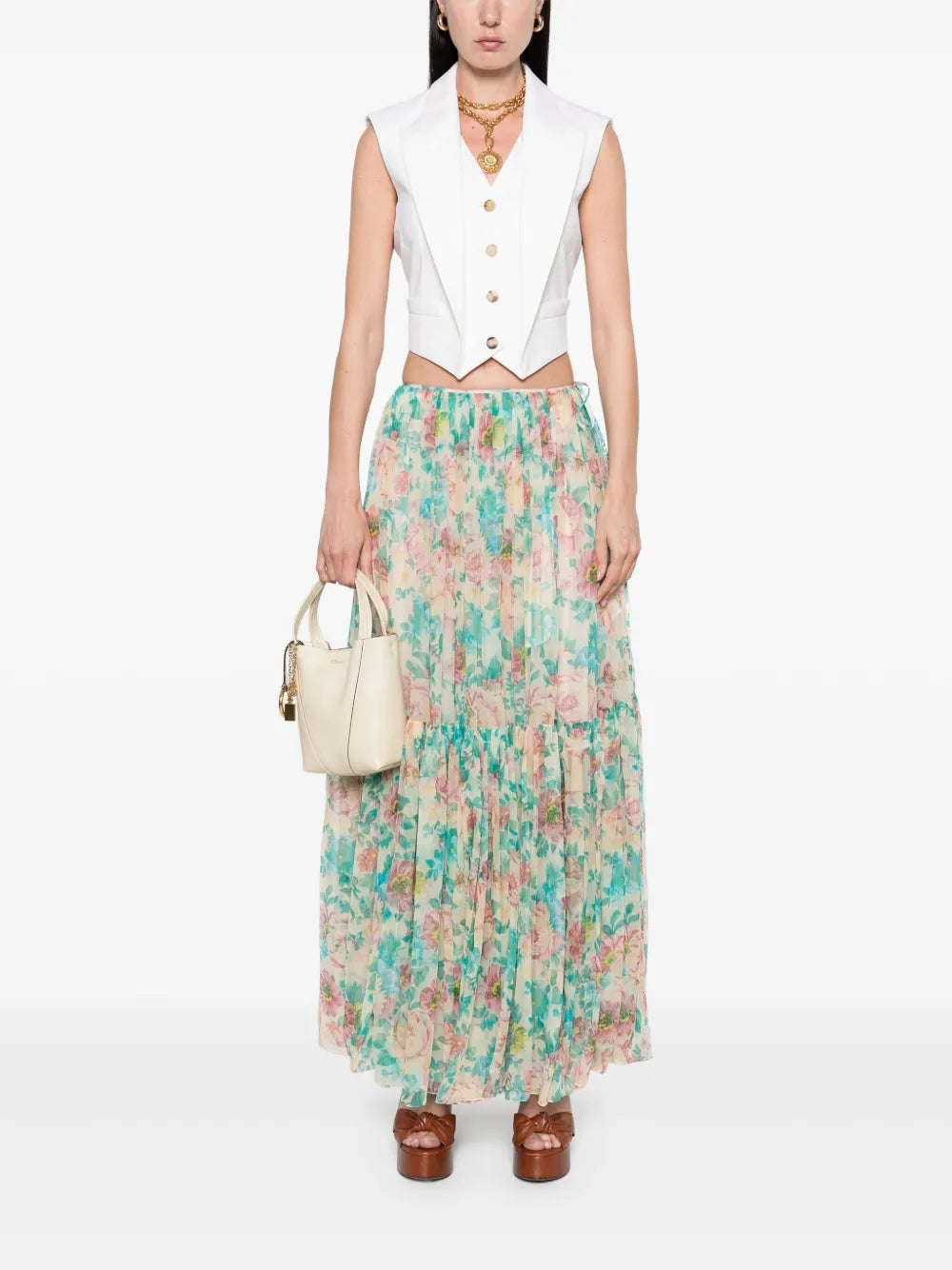 Printed Maxi Skirt