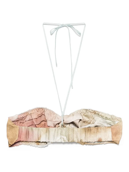 Abstract-Print Bandeau Top