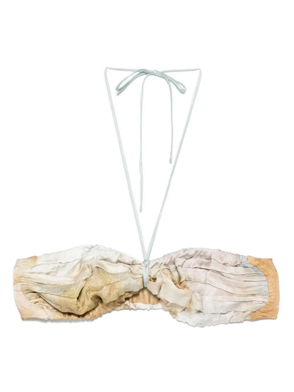 Abstract-Print Bandeau Top