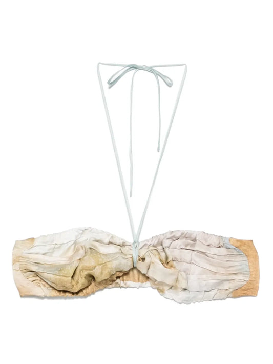 Abstract-Print Bandeau Top