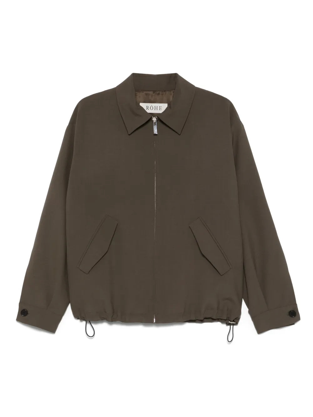 Virgin-Wool Bomber Jacket