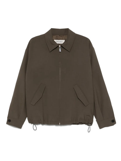 Virgin-Wool Bomber Jacket