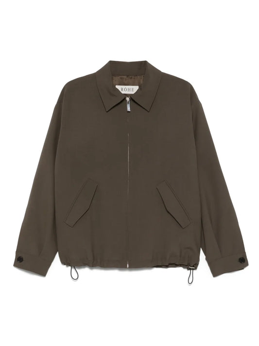 Virgin-Wool Bomber Jacket