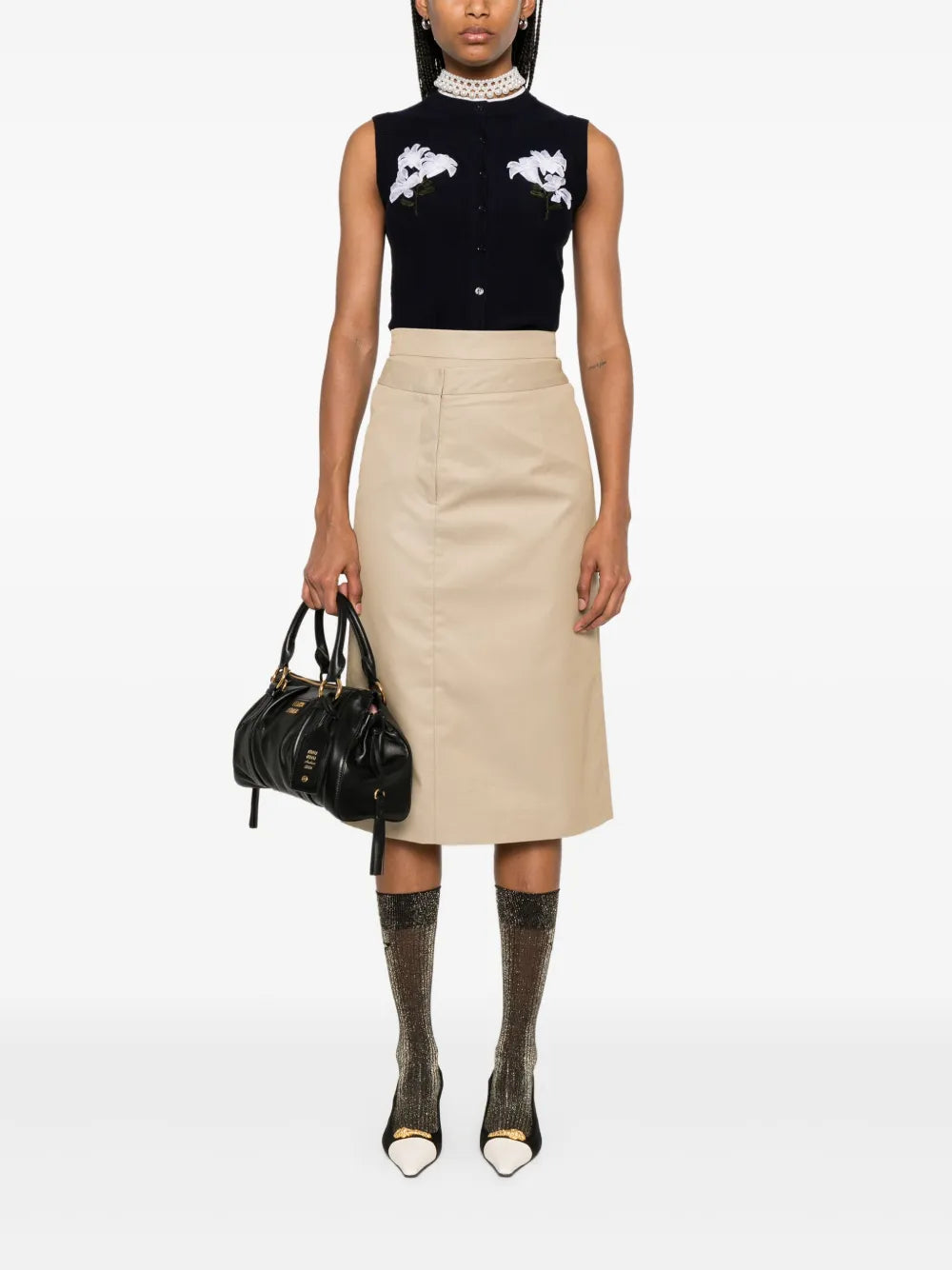 Twill Midi Dress