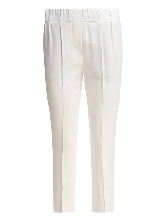 Elasticated-Waist Trousers