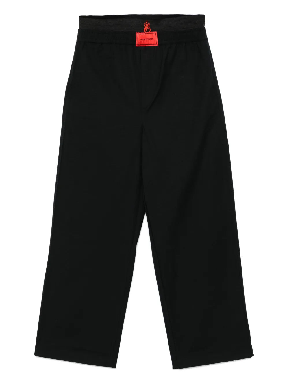 Embroidered-Flames Trousers