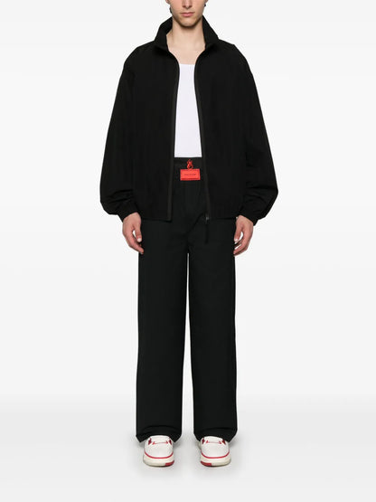 Embroidered-Flames Trousers