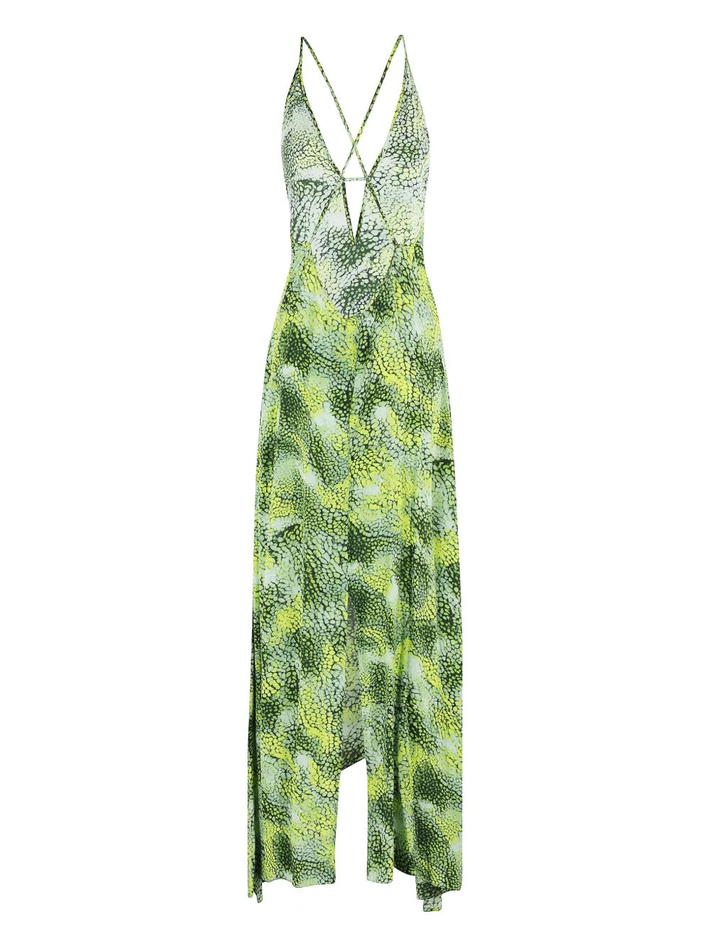 Asymmetric-Hem Slip Dress