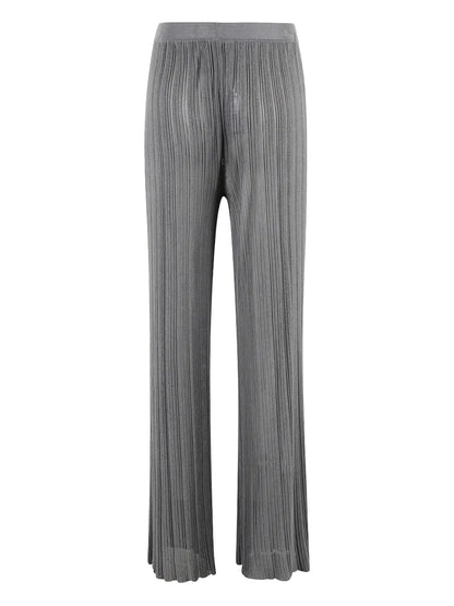 Pleated Wide-Leg Trousers
