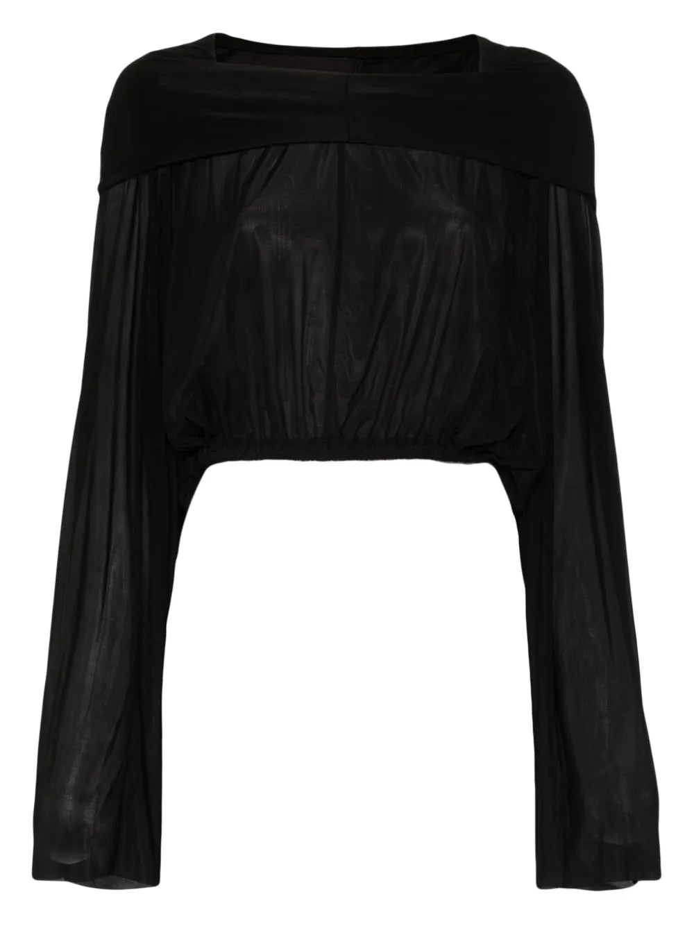 Cropped Hooded Blouse