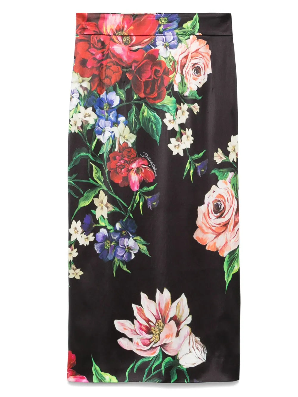 Floral-Print Midi Skirt