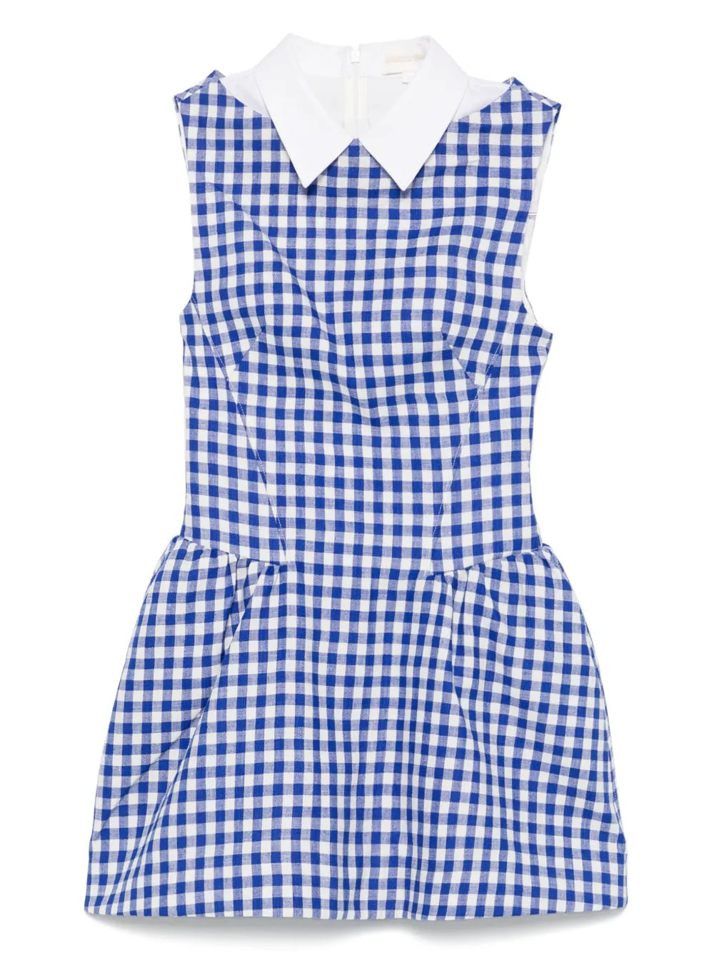 Gingham Check-Print Mini Dress