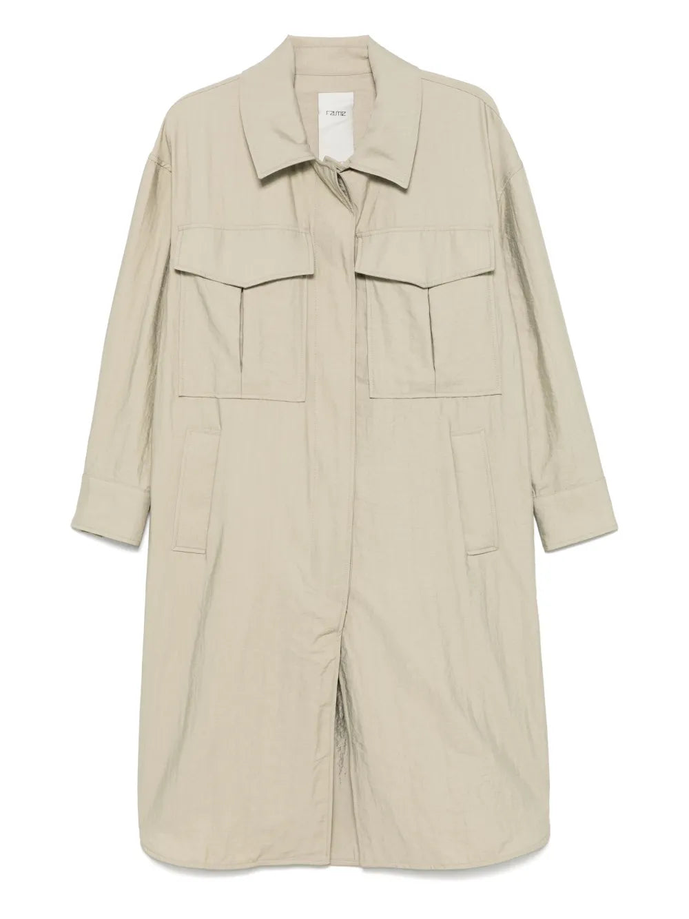 Buttoned Trench Coat