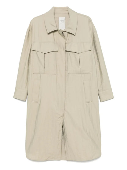 Buttoned Trench Coat