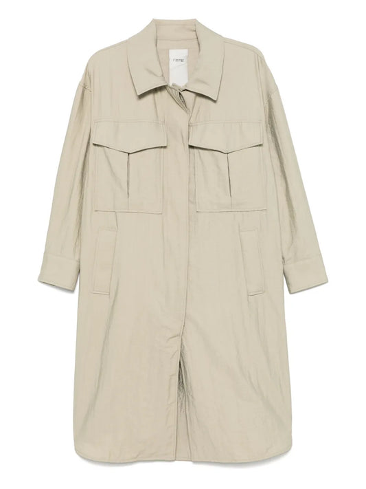 Buttoned Trench Coat