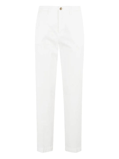 Stretch Straight-Leg Pants