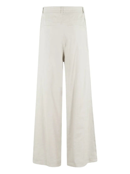 Cotton-Linen Blend Trousers