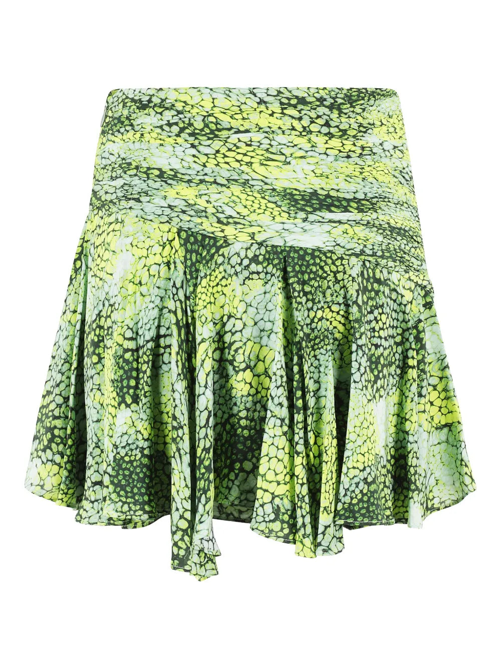 Asymmetric-Ruffle Mini Skirt