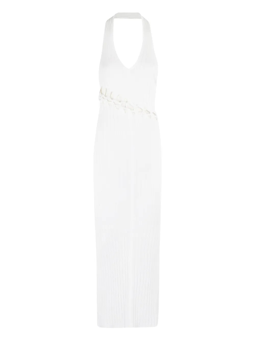 Ribbed Halterneck Dress
