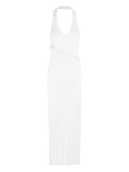 Ribbed Halterneck Dress