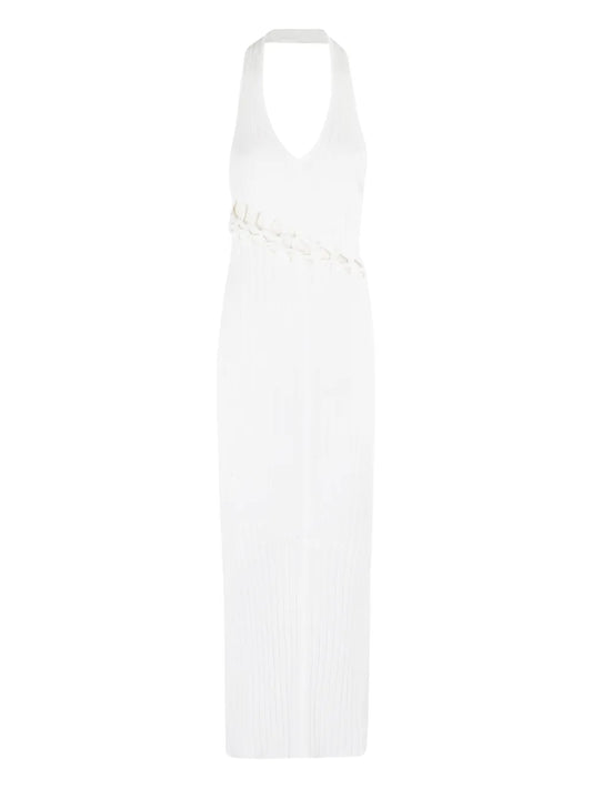 Ribbed Halterneck Dress